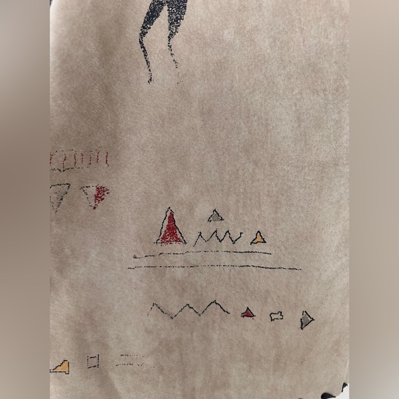 CHICO'S DESIGN Suede Leather Southwestern Graphic Jacket NWOT - Picture 4 of 11